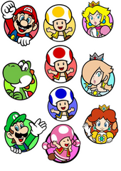 Lazychunks Printed Super Mario Characters Patches Combo Small for Clothes Jackets Pants Jeans Bags Multicolour Different Iron Patches.Pack of 10