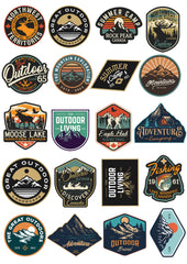 LazyChunks New Mountain,Traveling,Camping,Outdoor Living Patches | New Clothing Accessories for Enhance The beauty of T-Shirt,Jacket,Bags,caps etc.