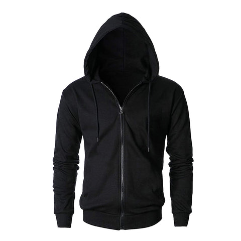 Black zipper 2024 jacket mens