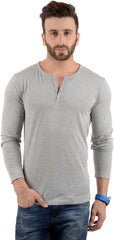 Cotton Full Sleeve Henley Neck Combo T-Shirt, (Pack of 5) T Shirt For Man by LAZYCHUNKS.