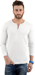 Cotton Full Sleeve Henley Neck Combo T-Shirt, (Pack of 5) T Shirt For Man by LAZYCHUNKS.